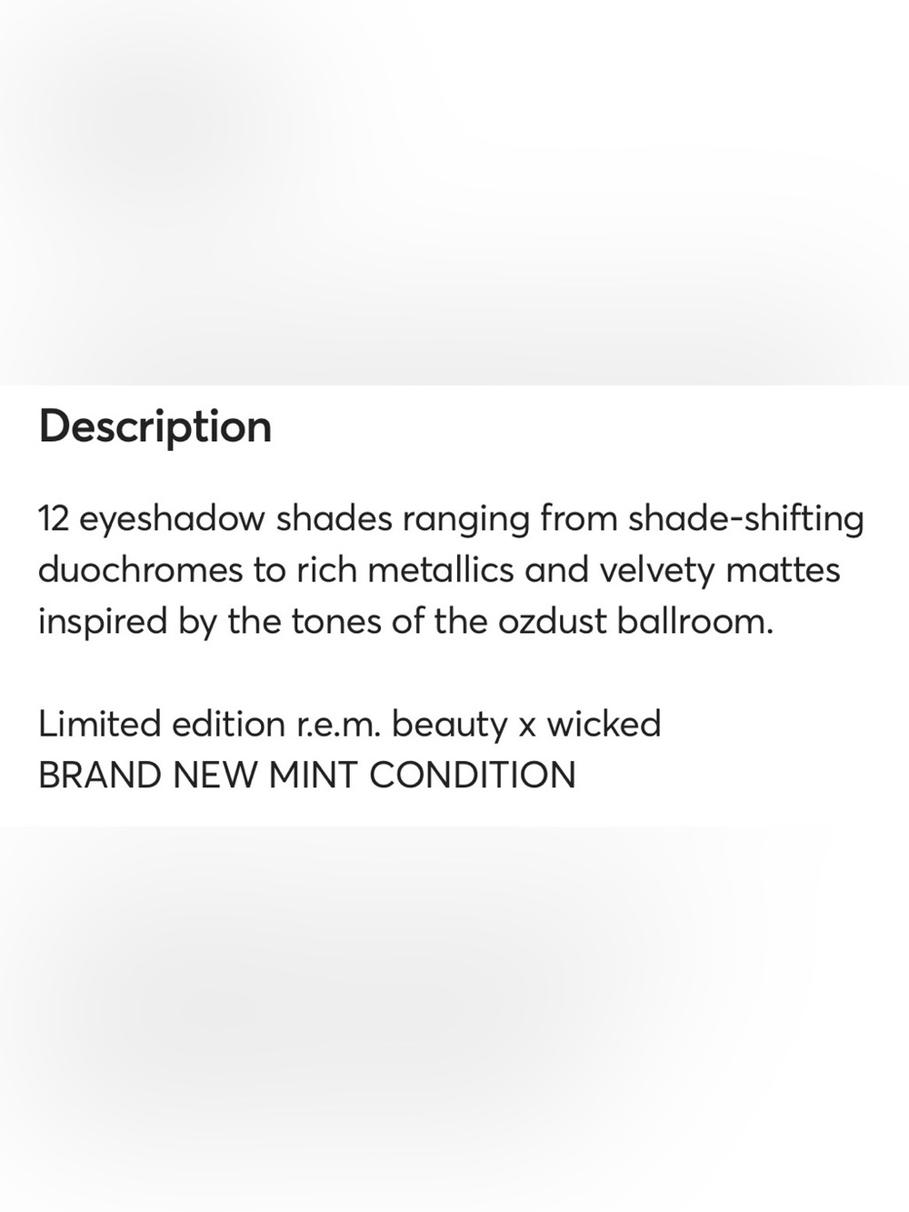WICKED + r.e.m. beauty OZDUST Eyeshadow Palette - Never Opened or Used - Picture 6 of 9